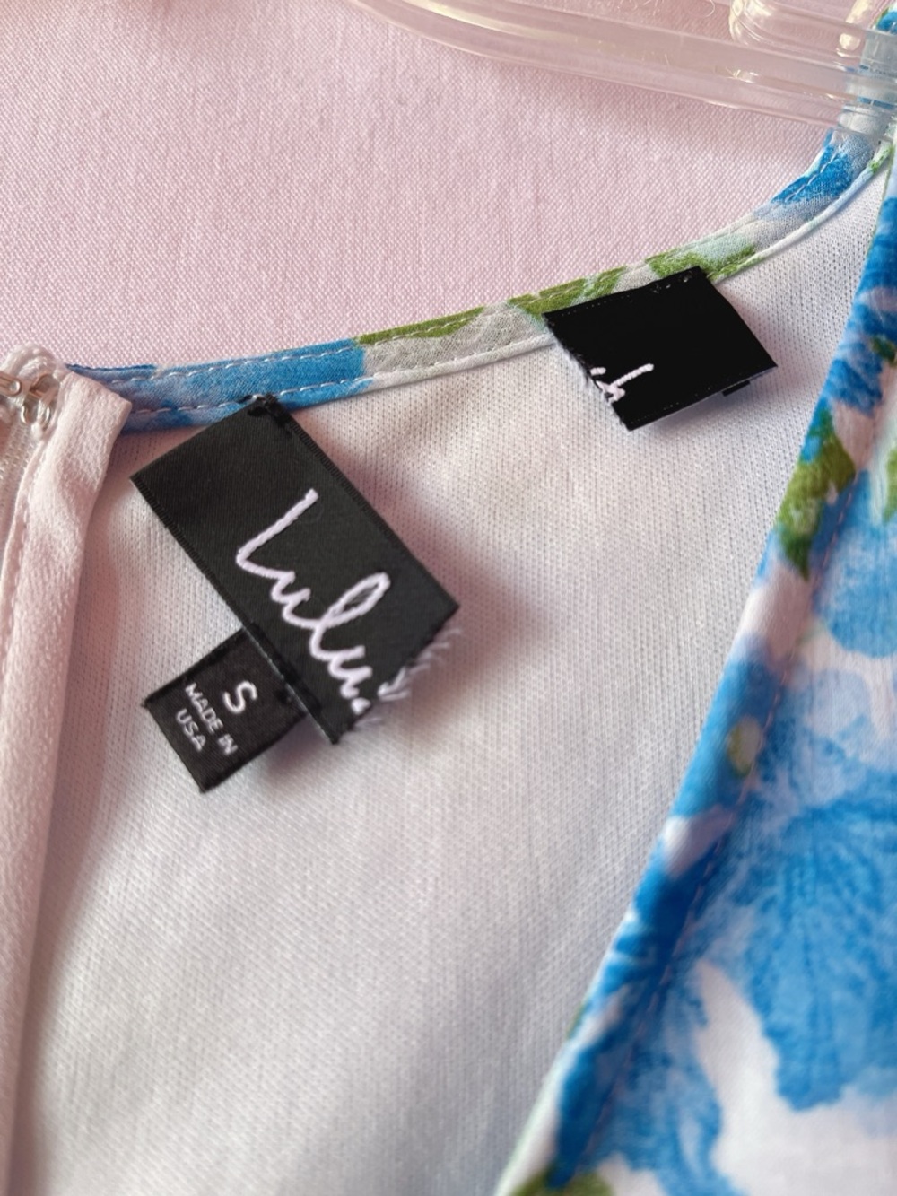 Lulus Glorious White and Light Blue Floral Print Ruffled Mini Dress 💐🩵🌿 - Picture 5 of 11